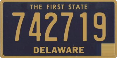 DE license plate 742719