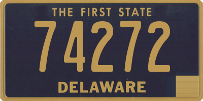 DE license plate 74272