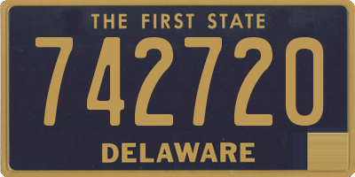 DE license plate 742720