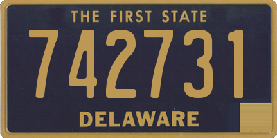 DE license plate 742731