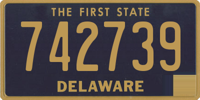 DE license plate 742739