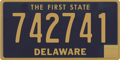 DE license plate 742741
