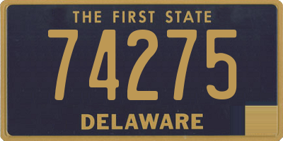 DE license plate 74275