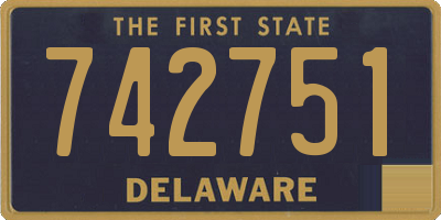 DE license plate 742751