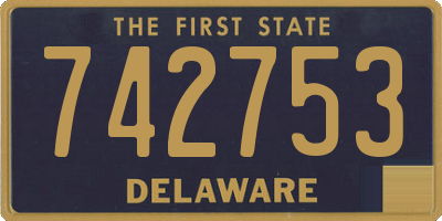 DE license plate 742753