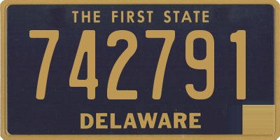 DE license plate 742791