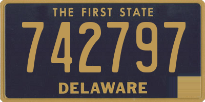 DE license plate 742797