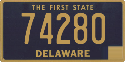 DE license plate 74280