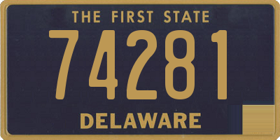 DE license plate 74281