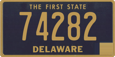 DE license plate 74282