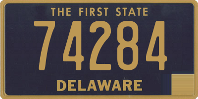 DE license plate 74284