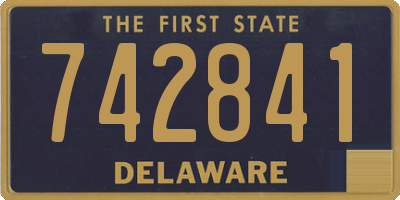 DE license plate 742841