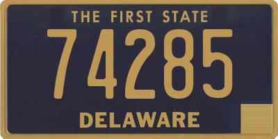 DE license plate 74285