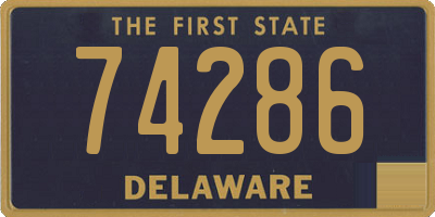 DE license plate 74286