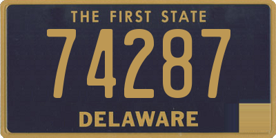 DE license plate 74287