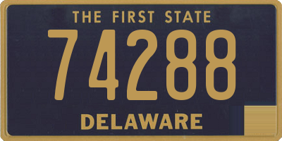 DE license plate 74288