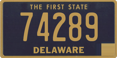 DE license plate 74289