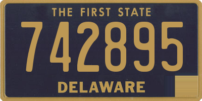 DE license plate 742895