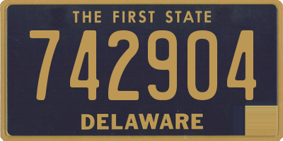 DE license plate 742904