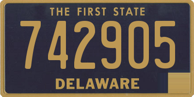 DE license plate 742905