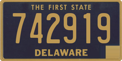 DE license plate 742919
