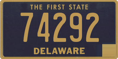 DE license plate 74292