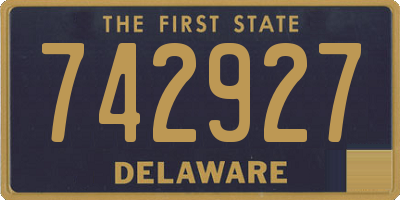DE license plate 742927