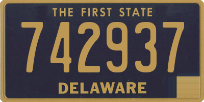DE license plate 742937