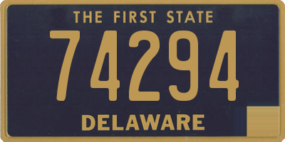 DE license plate 74294
