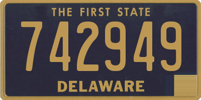 DE license plate 742949