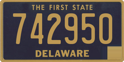 DE license plate 742950
