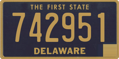 DE license plate 742951