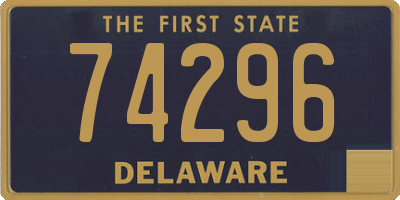 DE license plate 74296