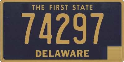 DE license plate 74297