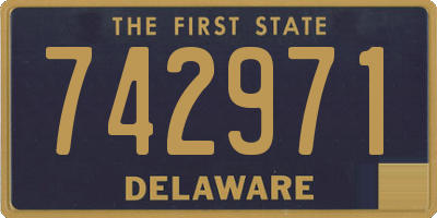 DE license plate 742971