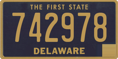 DE license plate 742978