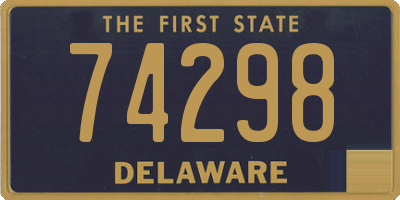 DE license plate 74298