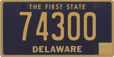 DE license plate 74300