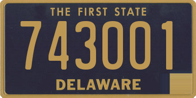 DE license plate 743001