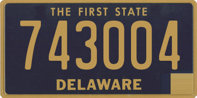 DE license plate 743004