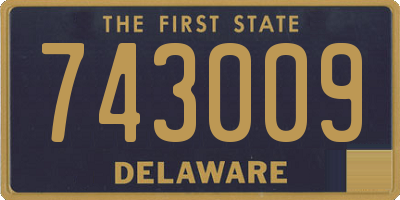 DE license plate 743009