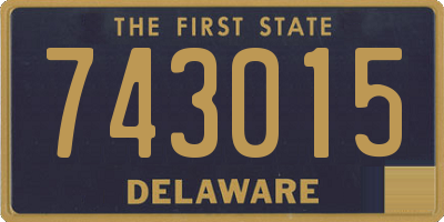 DE license plate 743015