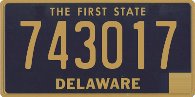 DE license plate 743017