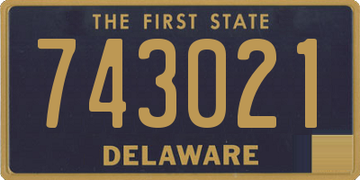 DE license plate 743021