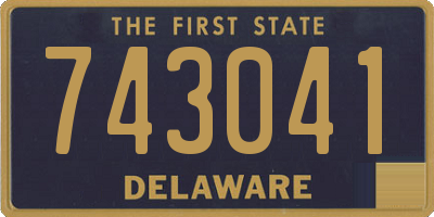 DE license plate 743041