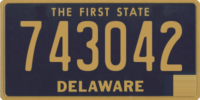 DE license plate 743042