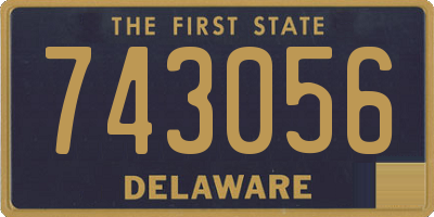 DE license plate 743056