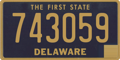 DE license plate 743059