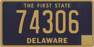 DE license plate 74306