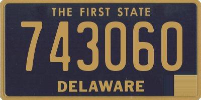 DE license plate 743060